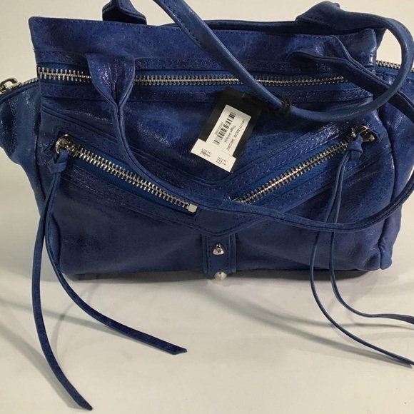 NEW!!! Women’s Botkier Trigger Small Satchel Dark Colbalt Blue - Picture 1 of 9